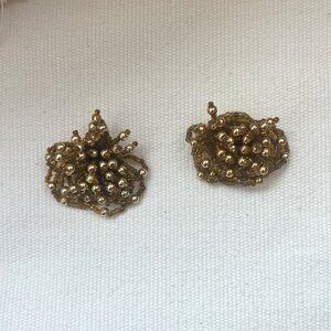 Vintage | Gold-Beaded Show Clips